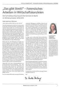 Strategische Kanzleientwicklung Dr. Anette Hartung: kir-editorial-2-14-streit